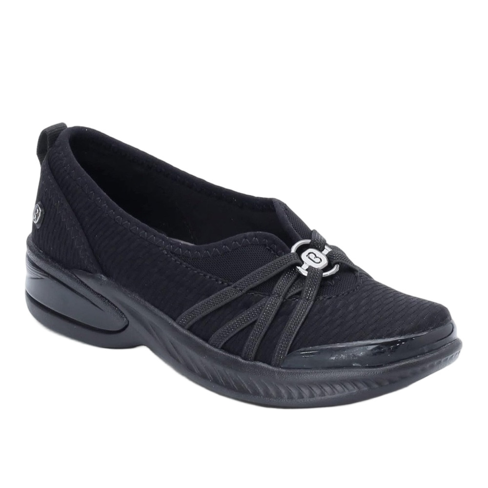 Lifestride Bzees niche Women Black Slip-On Shoes ballet flat mesh size 10 NWOT..